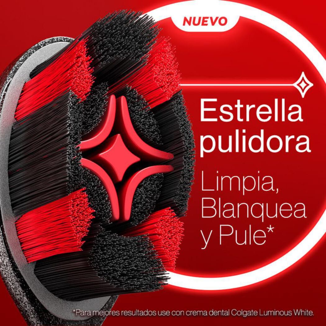 Cepillo De Dientes Colgate Luminous White Charcoal 2 unidades, , large image number 3