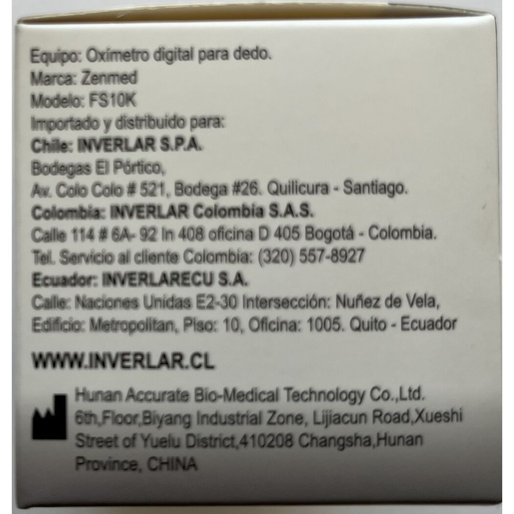 Oximetro De Pulso Zenmed Fs10k, , large image number 4