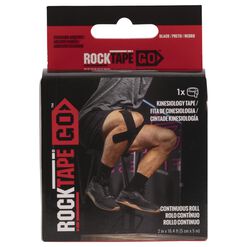 Cinta Kinesiol&oacute;gica RockTape Go 5cm x 5m Negro