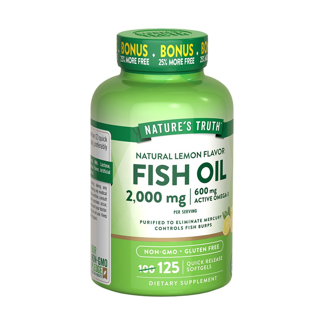 Omega 3 Fish Oil Nature's Truth 2000Mg 125 un, , large image number 2