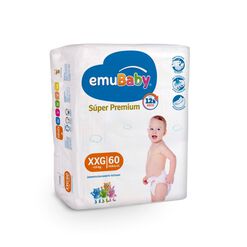 Pañales Emubaby Super Premium XXG 60 un