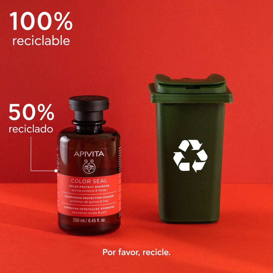 Shampoo Apivita Protector de Color 250 mL, , large image number 4