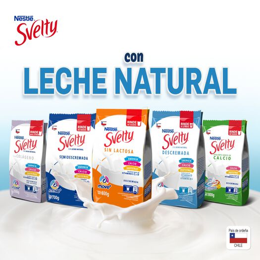 Leche en Polvo Svelty Sin lactosa Descremada 800g , , large image number 3