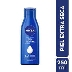 CREMA CORPORAL NIVEA MILK NUTRITIVA PIEL EXTRA SECA 250ML