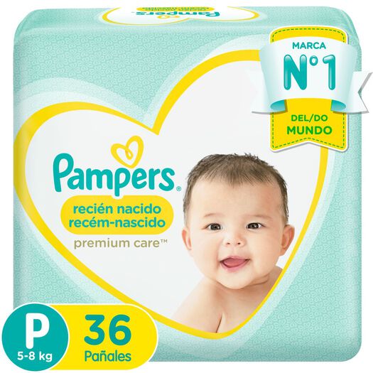 Pañales Pampers Premium Care Recien Nacido P 36 un, , large image number 0