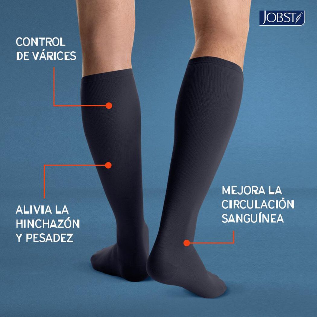 Media Compresión Jobst Rodilla M Azul Mar 1un, , large image number 2