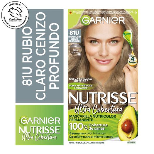 Nutrisse Tintura Ultra 81 Rubio Claro Cenizo Profundo x 157 g, , large image number 0