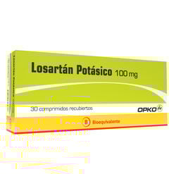 Losartan 100 mg x 30 Comprimidos Recubiertos OPKO CHILE S.A.
