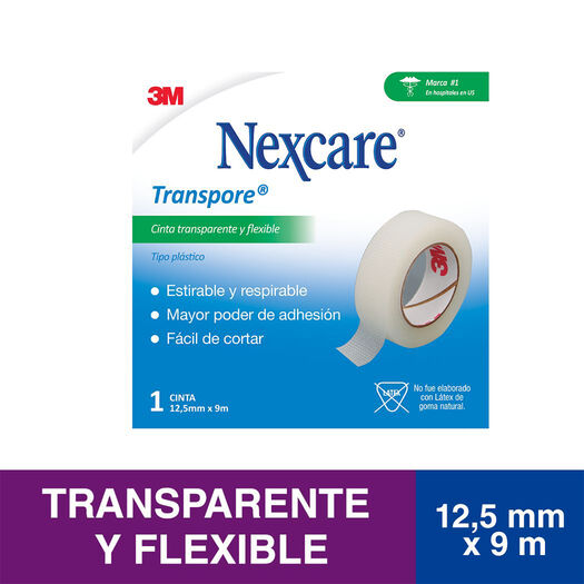 Cinta Adhesiva Transparente 12,5mm x 9,1mts. Nexcare, , large image number 0