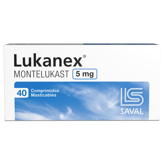 Lukanex 5 mg x 40 Comprimidos Masticables, , large image number 0