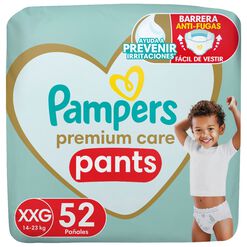 Pañales Pampers Pants Talla XXG, 52 un