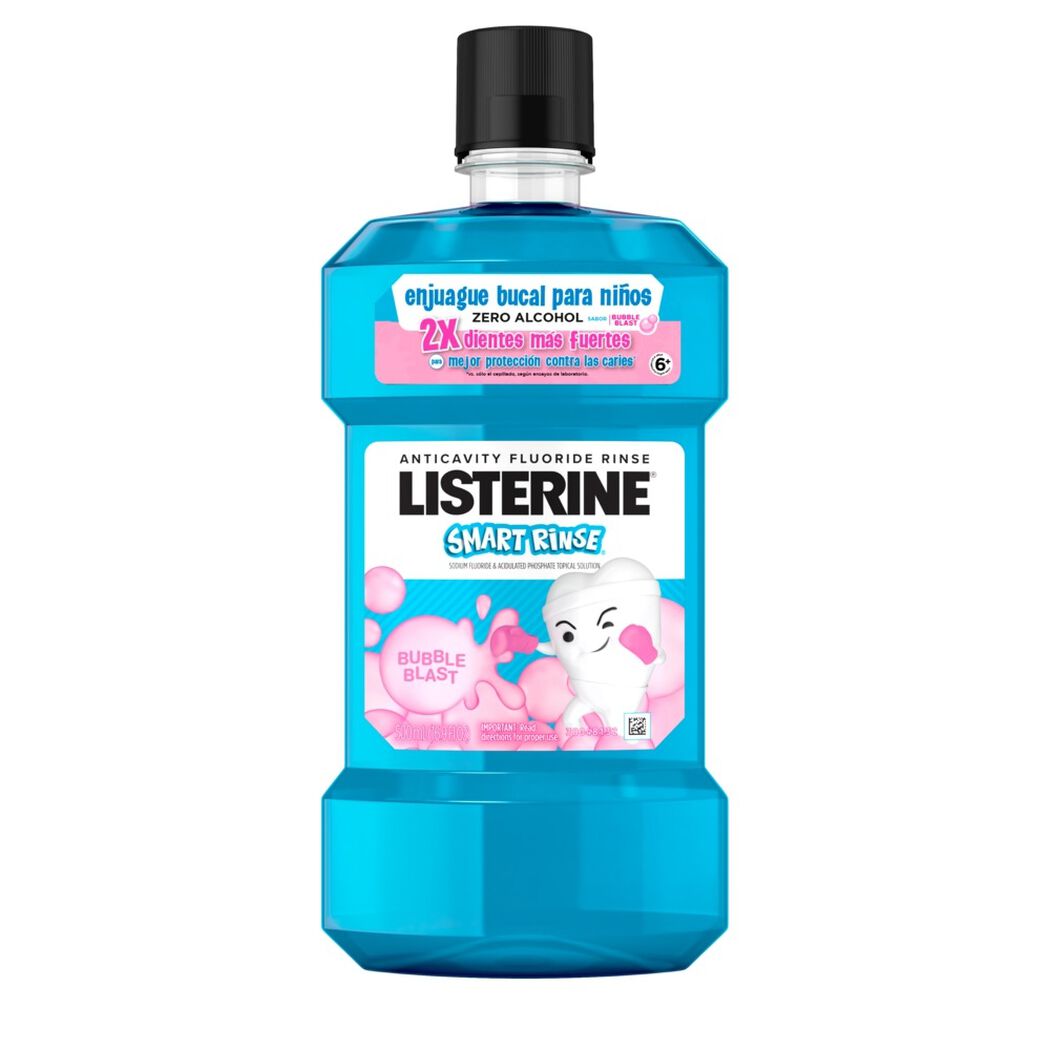 Enjuague Bucal Listerine Smart Rinse 500mL, , large image number 1