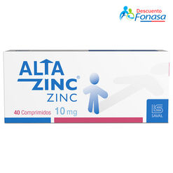 ALTAZINC Zinc 10 mg 40 comprimidos