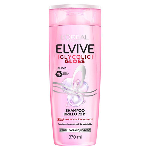 Shampoo Elvive Glycolic Gloss 370 mL, , large image number 1