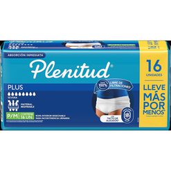 Ropa Interior Plenitud Protect Plus P/M 16 un