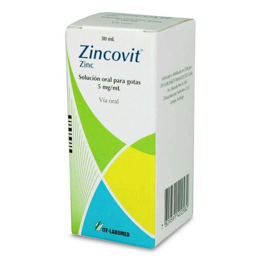 Zincovit 5 mg/ml x 30 ml Solución Oral para Gotas, , large image number 0