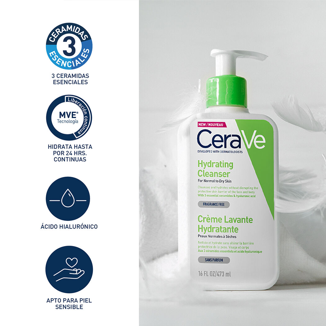 Loción Limpieza Cerave Hidratante 236 mL, , large image number 3