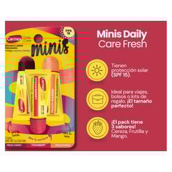 Carmex MINIS B&aacute;lsamo Labial Straw/Cherry/P Mango FPS15 3 x 5gr