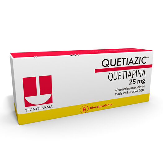 Quetiazic 25 mg x 60 Comprimidos Recubiertos, , large image number 0