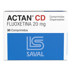 ACTAN CD Fluoxetina 20 mg 30 comprimidos