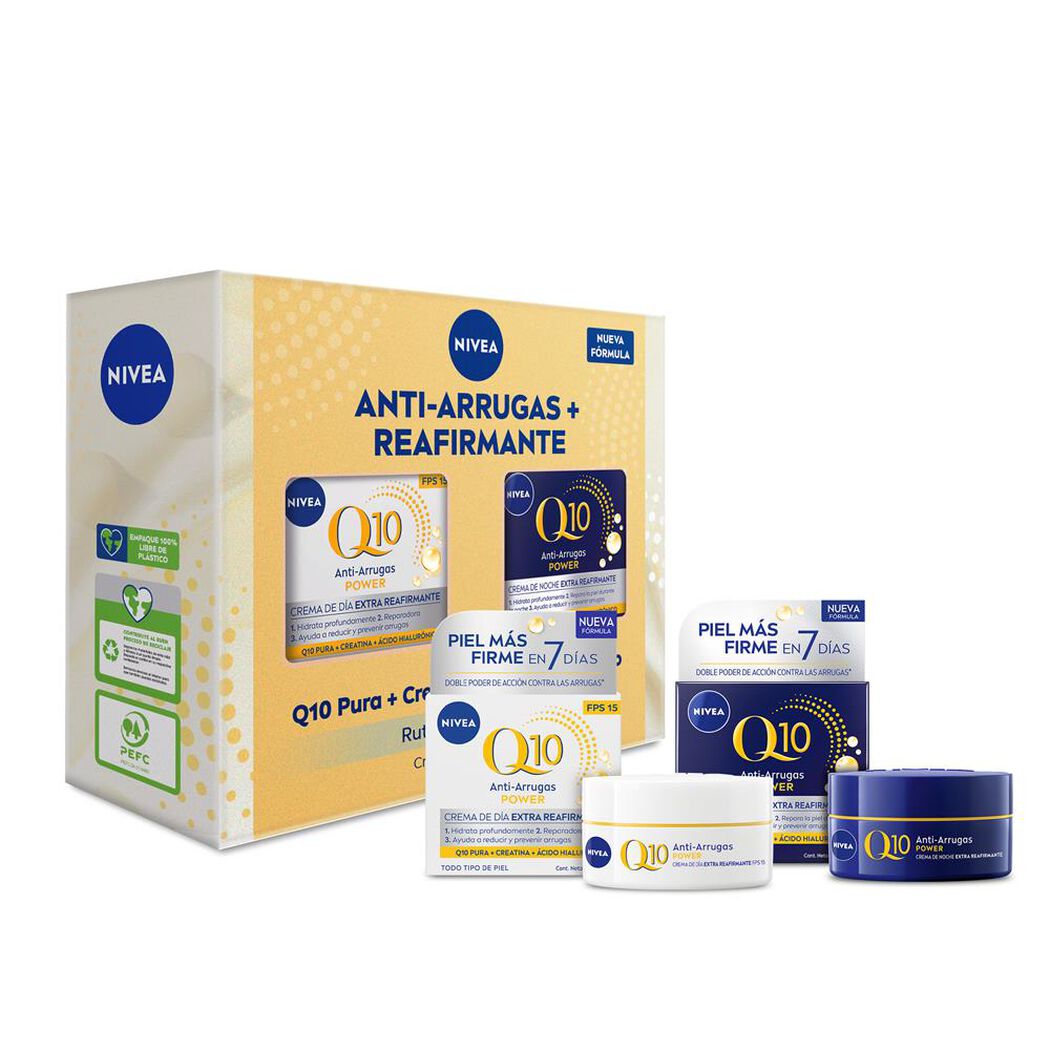 NIVEA Pack Q10 Power Crema Facial Día 50ml + Crema Facial Noche 50ml, , large image number 0