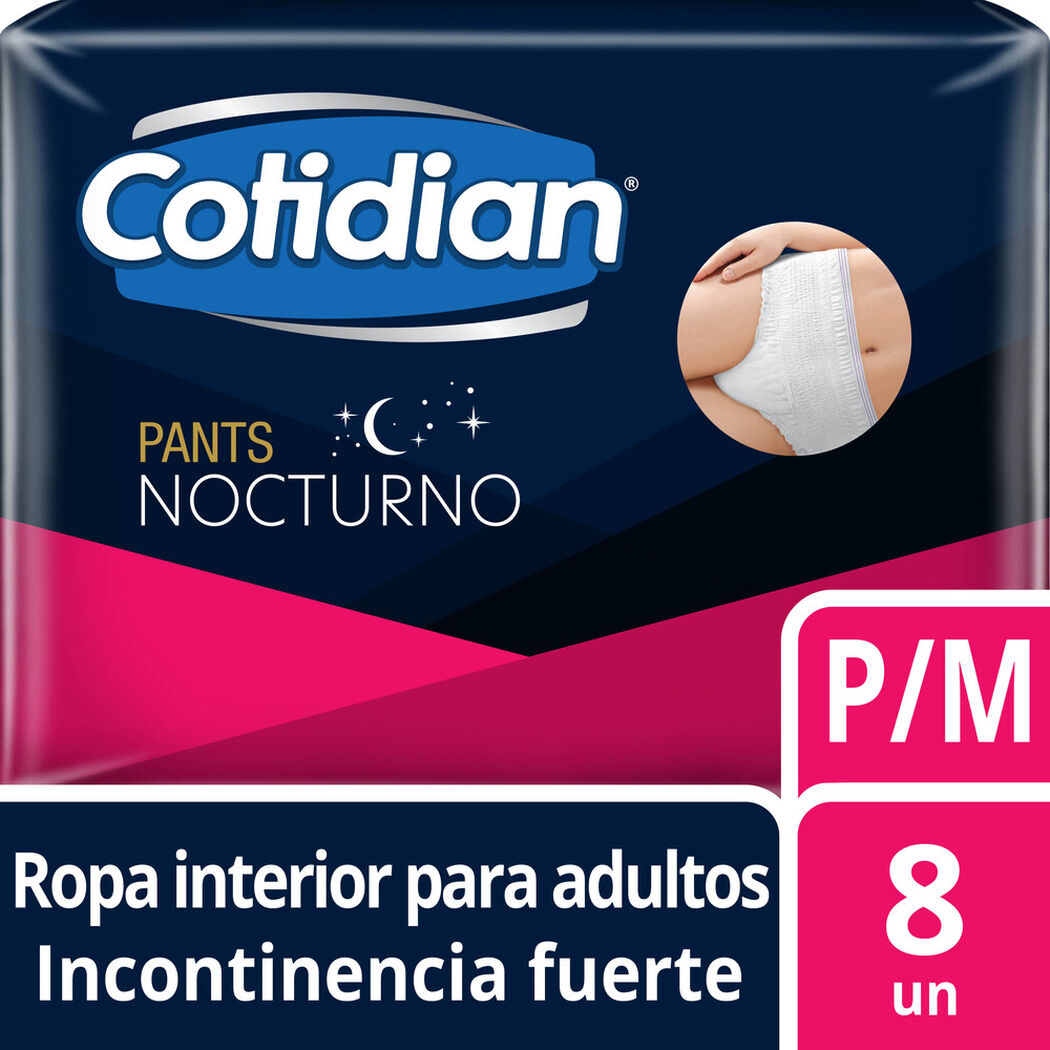 Pants Nocturnos Cotidian P/M 8 Un, , large image number 0