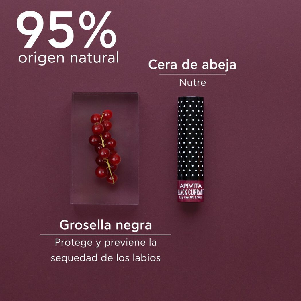 B&aacute;lsamo Labial con Grosella Negra & Toque de Color 4,4g Apivita, , large image number 2