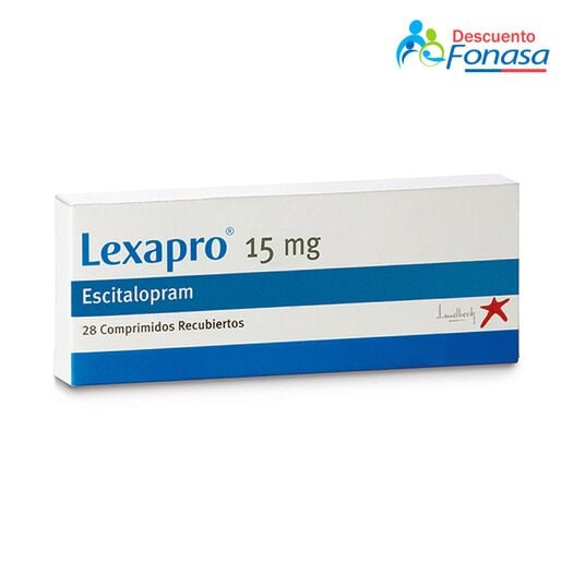 Lexapro 15 mg x 28 Comprimidos Recubiertos, , large image number 0