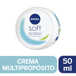 CREMA MULTIPROPOSITO NIVEA SOFT CARA MANOS CUERPO 50ML