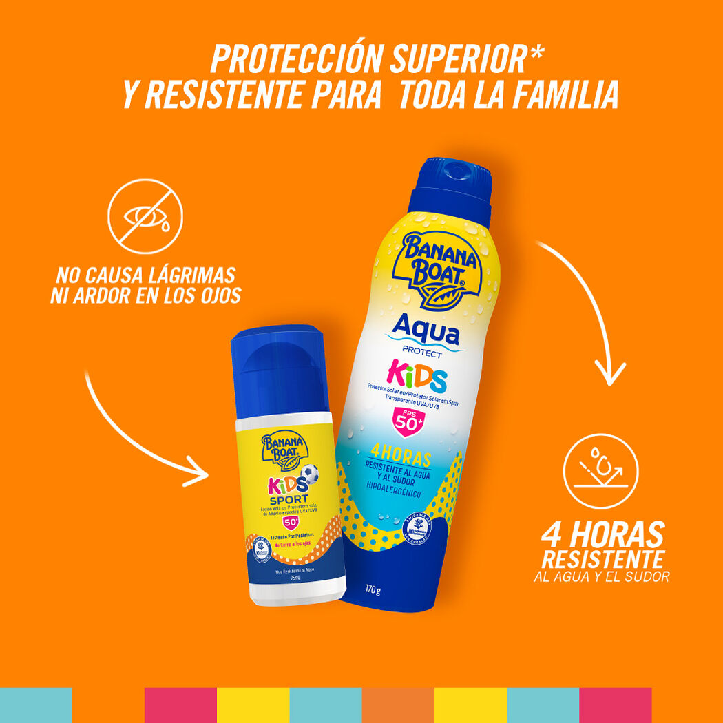 Protector Solar Banana Boat Roll On Kids + Aqua Protect Kids Spf 50+, , large image number 1