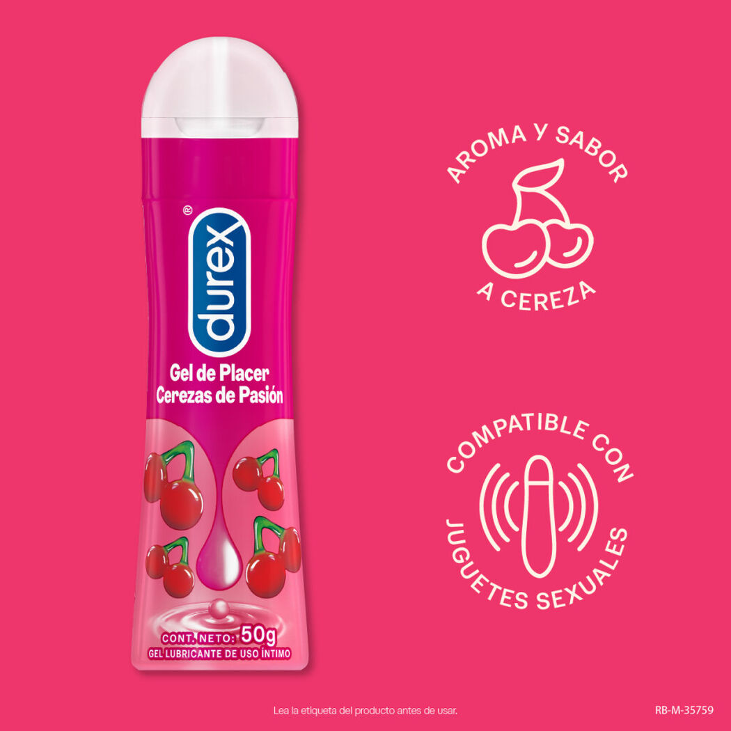 Durex Lubricante Play Cherry 50 ml, , large image number 2