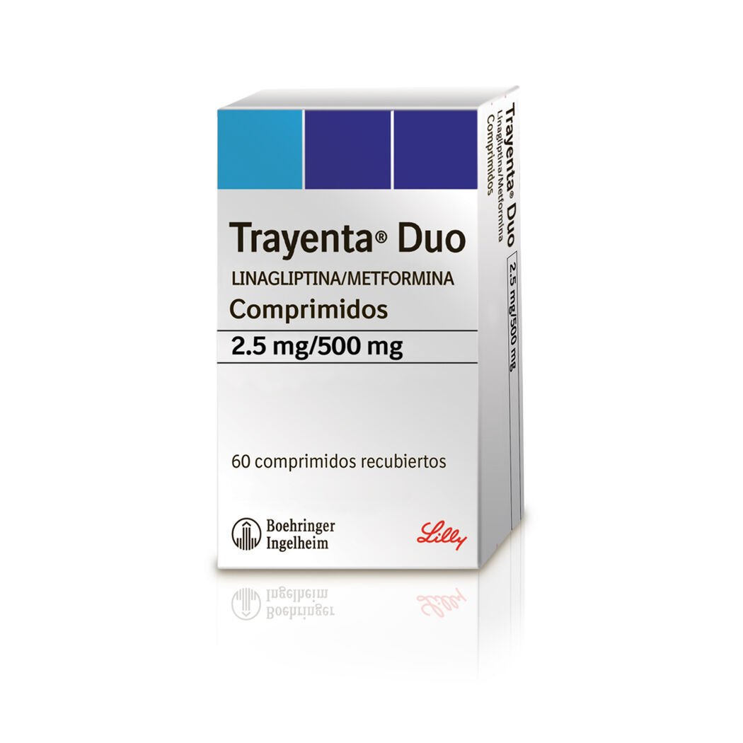 Trayenta Duo 2.5 mg/500 mg x 60 Comprimidos Recubiertos, , large image number 0