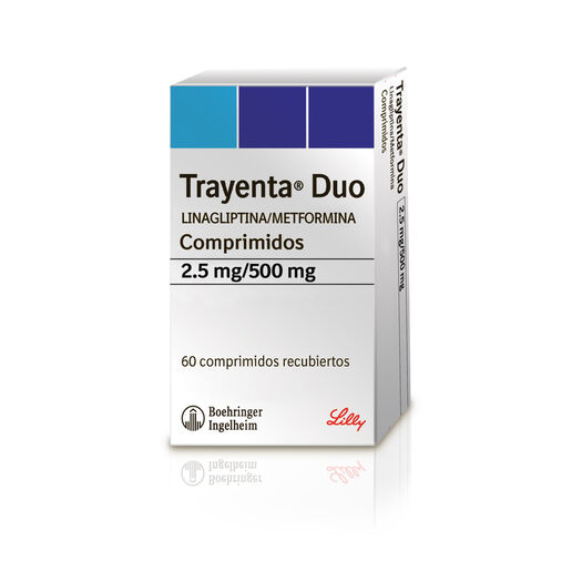 Trayenta Duo 2.5 mg/500 mg x 60 Comprimidos Recubiertos, , large image number 0