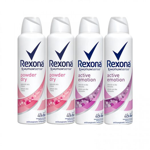 Pack Spray Desodorante Rexona 4un, , large image number 1