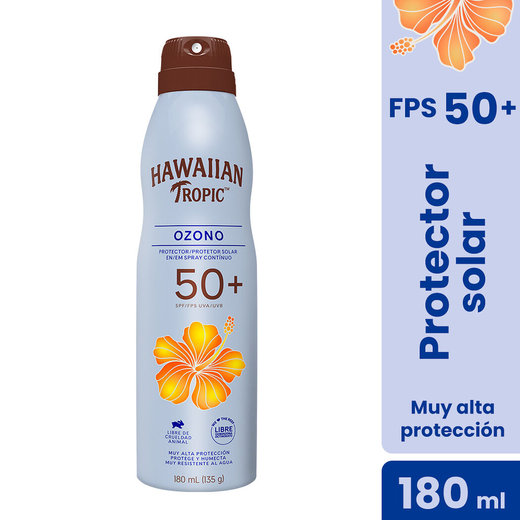 Hawaiian Tropic Ozono Protector Solar en Spray Continuo FPS 50+ 180ml, , large image number 0