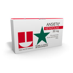 Ansietil 30 mg Caja 30 Comp.