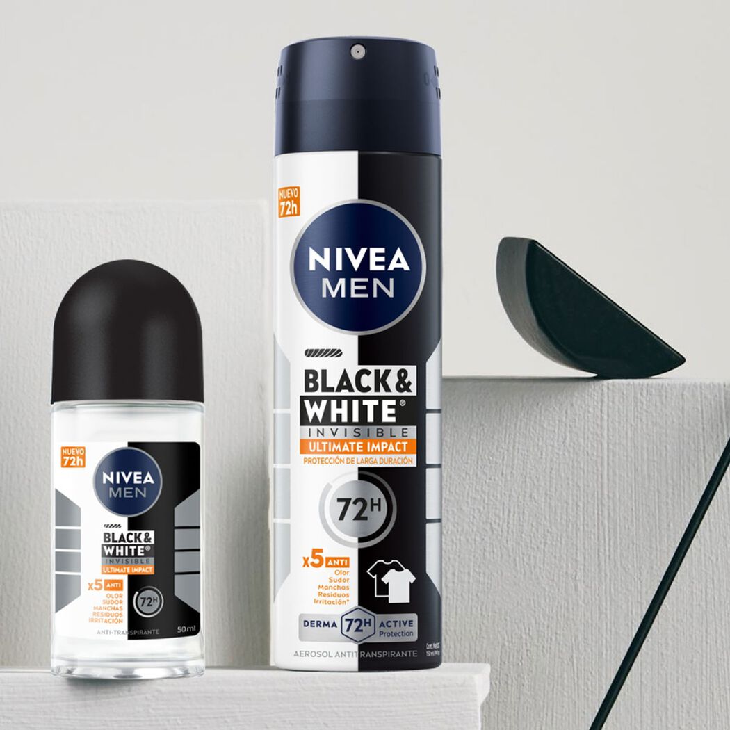 Nivea Spray B&W Ultimate Impact Men 150Ml, , large image number 1