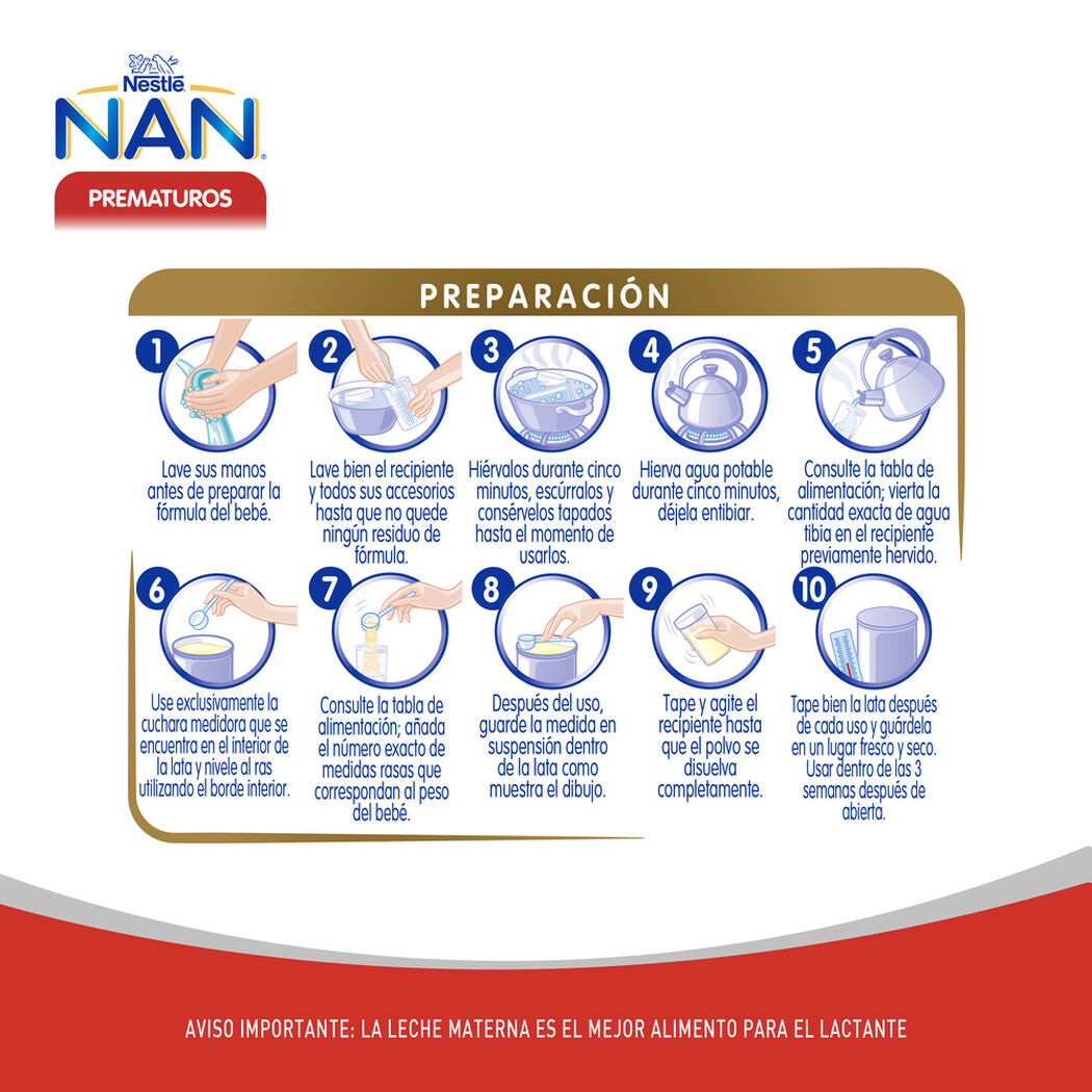 F&oacute;rmula Infantil Nan Prematuros 400 g, , large image number 2