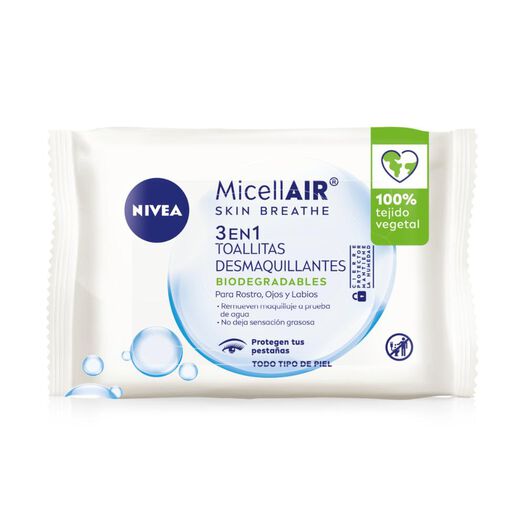 TOALLITAS DESMAQUILLANTES NIVEA MICELARES 25UDS, , large image number 0