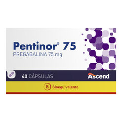 Pentinor 75 mg Pregabalina 40 Cápsulas