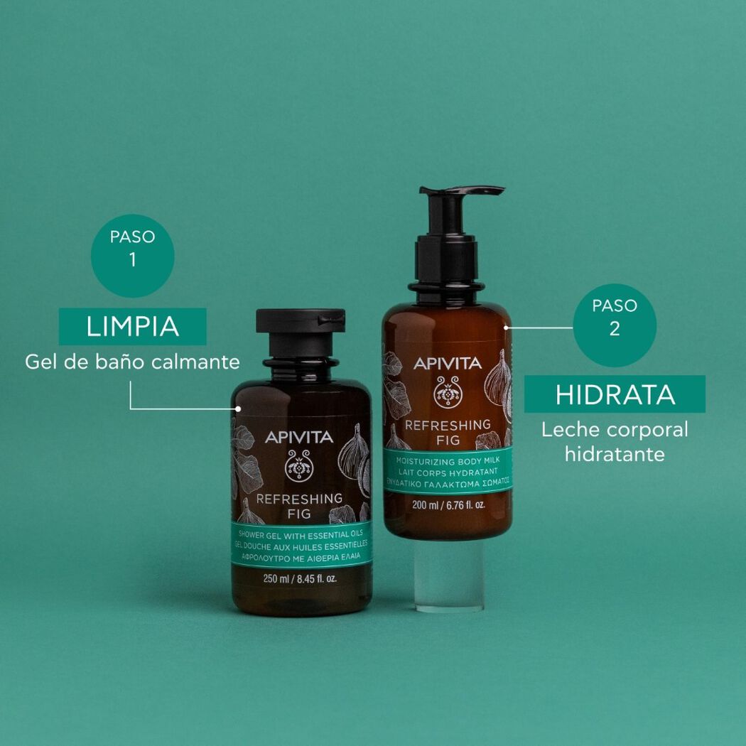Leche Corporal Hidratante Refreshing Fig 200ml Apivita, , large image number 3