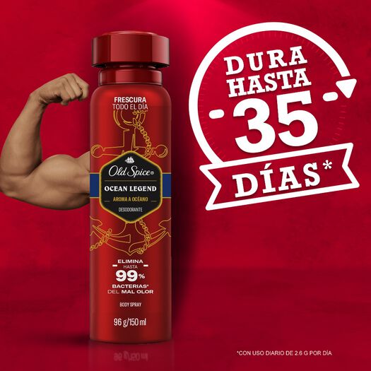 Desodorante Old Spice en Spray Ocean Legend 96 g, , large image number 4