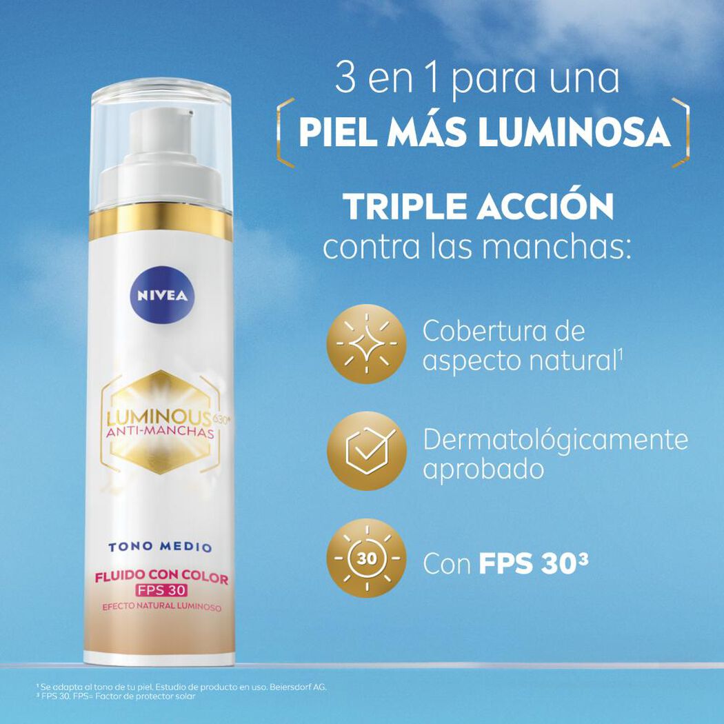 NIVEA Luminous630® Fluido Anti-Manchas Tono Medio 40ml, , large image number 4