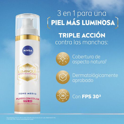 NIVEA Luminous630® Fluido Anti-Manchas Tono Medio 40ml, , large image number 4