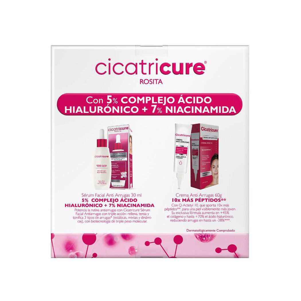 CICATRICURE PACK SERUM ANTIARRUGAS + CREMA VERTICAL QCETYL, , large image number 3