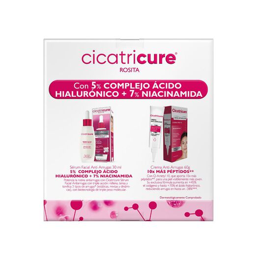 CICATRICURE PACK SERUM ANTIARRUGAS + CREMA VERTICAL QCETYL, , large image number 3