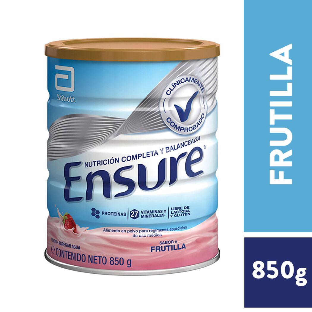 Ensure Frutilla x 850 g Polvo, , large image number 0
