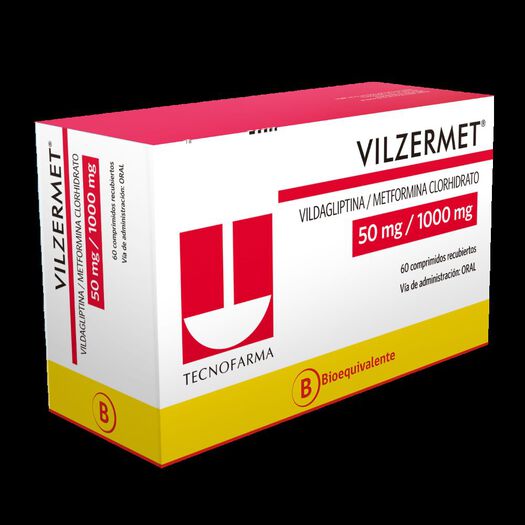 Vilzermet 50 mg/1000 mg x 60 Comprimidos, , large image number 0