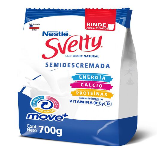 Leche en polvo Svelty  Semidescremada 700g, , large image number 0