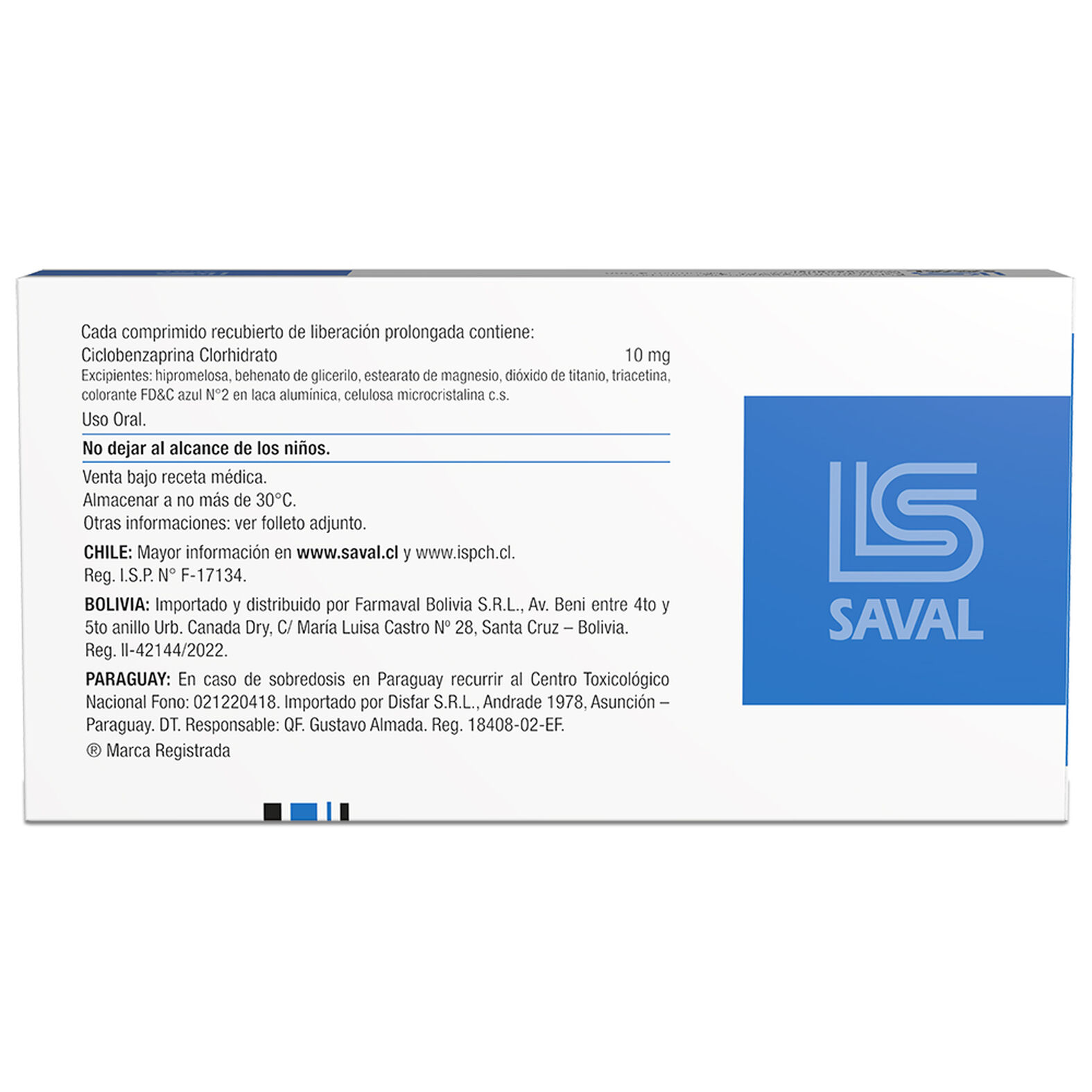 Fibrolan Rx Fibrox XR 10 mg x 20 Comprimidos
